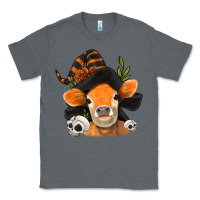 Charcoal Heather halloween witch cow Classic Tee - Jasminsmagicworld