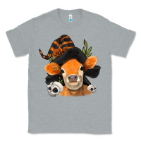 Heather Grey halloween witch cow Classic Tee - Jasminsmagicworld