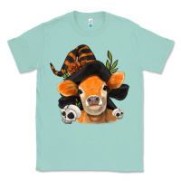 Seafoam halloween witch cow Classic Tee - Jasminsmagicworld