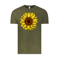 Vintage Olive sunflower Vintage Tee - Artiststas