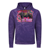 Cloud Purple be mine black angus bull Vintage Hoodie - RanaPortraitStore
