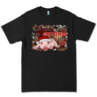 Black all i want for christmas is a pig baby Premium Tee - RanaPortraitStore