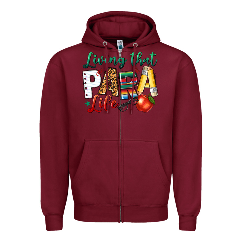 Living That Para Life Zipper Hoodie by NancyCooperArtShop | Teevron