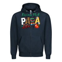 Navy living that para life Zipper Hoodie - NancyCooperArtShop
