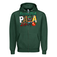 Sports Green living that para life Zipper Hoodie - NancyCooperArtShop