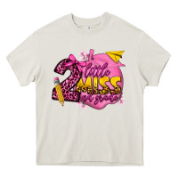 Cream little miss 2nd grade Heavy Core Tee - texasbilliewilder