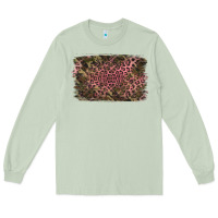 Matcha Camouflage Pink Leopard Background Long Sleeve Tee - Jasminsmagicworld