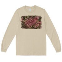Mushroom Camouflage Pink Leopard Background Long Sleeve Tee - Jasminsmagicworld