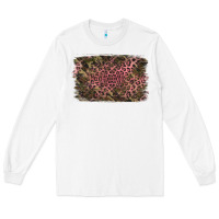 White Camouflage Pink Leopard Background Long Sleeve Tee - Jasminsmagicworld