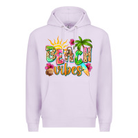 Lilac Beach vibes Premium Hoodie - NancyCooperArtShop