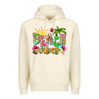 Sandshell Beach vibes Premium Hoodie - NancyCooperArtShop