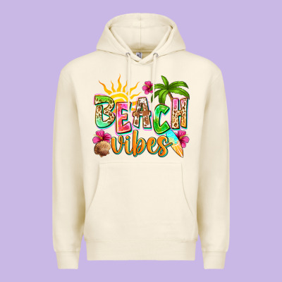 Beach Vibes Premium Hoodie Designed By Nancycooperartshop