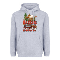 Heather Grey baking through the snow Heavyweight Hoodie - Jasminsmagicworld