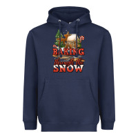Navy baking through the snow Heavyweight Hoodie - Jasminsmagicworld