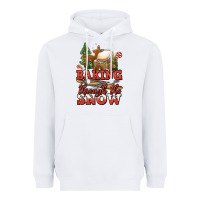 White baking through the snow Heavyweight Hoodie - Jasminsmagicworld