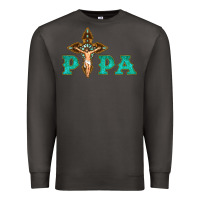 Smoke Papa Jesus with Cross Premium Sweatshirt - Bettercallsaul