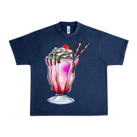Navy milkshake Urban Heavy Tee - AdoDesignShop