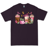 Plum boss lady coffee cups Premium Tee - AdoDesignShop