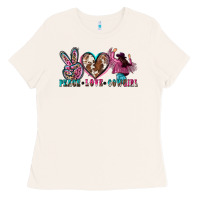 Bone peace love cowgirl Ladies Tee - Zillion Design Studio