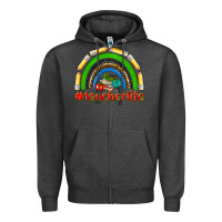Charcoal Heather teacher life Zipper Hoodie - NancyCooperArtShop