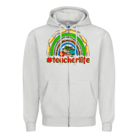 Dove Grey teacher life Zipper Hoodie - NancyCooperArtShop