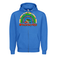 True Royal teacher life Zipper Hoodie - NancyCooperArtShop