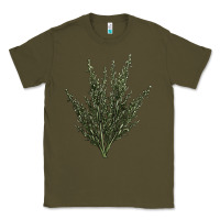 Army Green Botanical Sagebrush Illustrations Classic Tee - LillyAllenDesigns