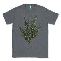 Charcoal Heather Botanical Sagebrush Illustrations Classic Tee - LillyAllenDesigns