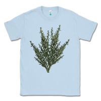 Dusty Blue Botanical Sagebrush Illustrations Classic Tee - LillyAllenDesigns