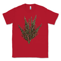 Red Botanical Sagebrush Illustrations Classic Tee - LillyAllenDesigns