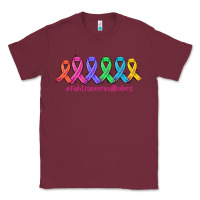Burgundy fight cancer in all colors Classic Tee - AdoDesignShop