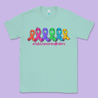 Fight Cancer In All Colors Classic Tee Designed By Adodesignshop