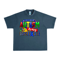 Midnight Navy autism is my superpower Urban Heavy Tee - AdoDesignShop