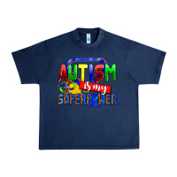 Navy autism is my superpower Urban Heavy Tee - AdoDesignShop