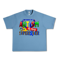 Pebble Blue autism is my superpower Urban Heavy Tee - AdoDesignShop