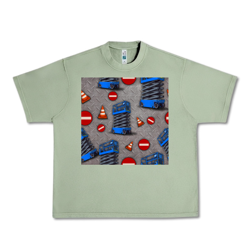 Scissor Lift Seamless Pattern Urban Heavy Tee by BundleAndBundleShop | Teevron