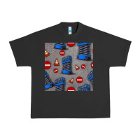 Pigment Black scissor lift seamless pattern Urban Heavy Tee - BundleAndBundleShop