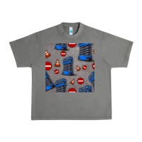 Tornado scissor lift seamless pattern Urban Heavy Tee - BundleAndBundleShop