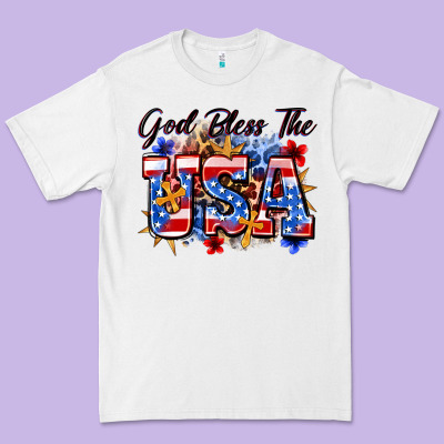 God Bless The Usa Premium Tee Designed By Zillion Design Studio