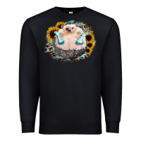 Black Hedgehog with Sunflower Premium Sweatshirt - Bettercallsaul