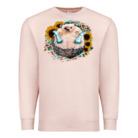 Hedgehog With Sunflower Premium Sweatshirt | Teevron