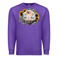Purple Hedgehog with Sunflower Premium Sweatshirt - Bettercallsaul