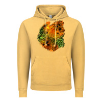 Vintage Mustard spider leopard  halloween patch Vintage Hoodie - BundleAndBundleShop