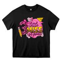 Black little miss 3 rd grade Heavy Core Tee - texasbilliewilder