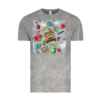 Cloud Rock school bus back to school seamless pattern Vintage Tee - BundleAndBundleShop
