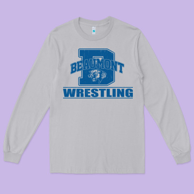 Beaumont Wrestling Long Sleeve Tee Designed By Jasminsmagicworld