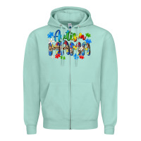 Seafoam autism mama Zipper Hoodie - MaliasSmallBusiness