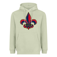 Matcha louisiana fleur de lis Heavyweight Hoodie - BarkalooDesign