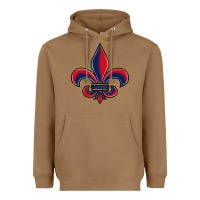Toasted Coconut louisiana fleur de lis Heavyweight Hoodie - BarkalooDesign