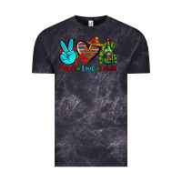 Cloud Black peace love tequila Vintage Tee - AdoDesignShop